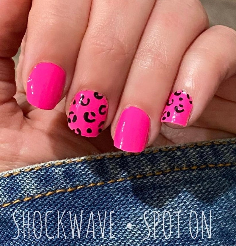 Shockwave Neon Pink Retired Color Street Nail Strip Set Etsy