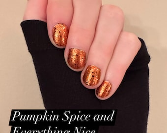 Autumn Inspired Limited Release Pumpkin Spice and Everything Nice Color Street Nail Polish Strips