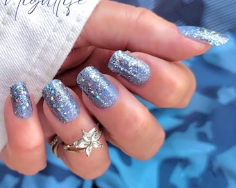 Limited Release Color Street Anniversary Set Nightlife - Glitter Dipped periwinkle blue