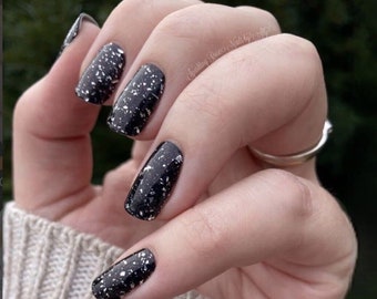 Silver Mist Black Nail Polish Strips - Color Street Set