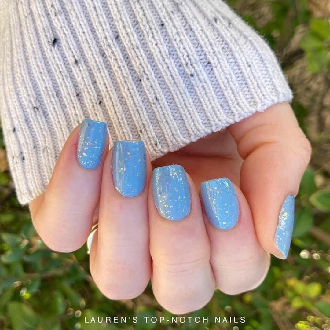 SALE Just a Gleamer pale Blue With Prism Fx Glitter Color Street Nail