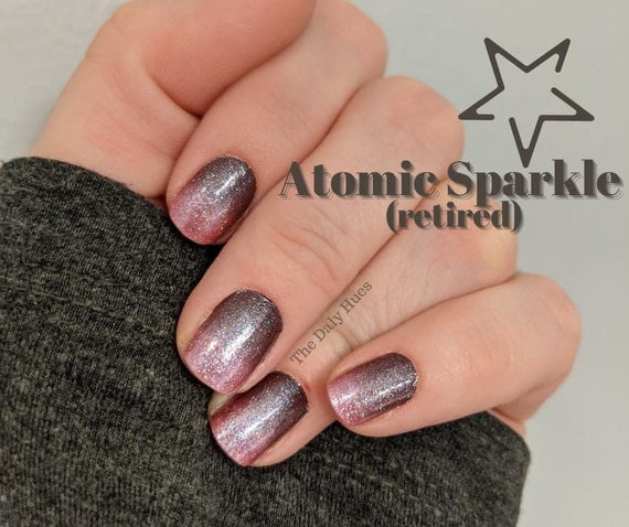 SALE!! Rare Retired Atomic Sparkle Grey to Pink Ombre Color