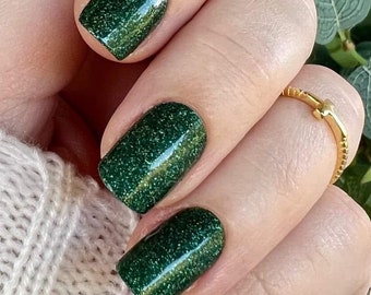 Yule Be Delighted Color Street Green Nail Polish Strips