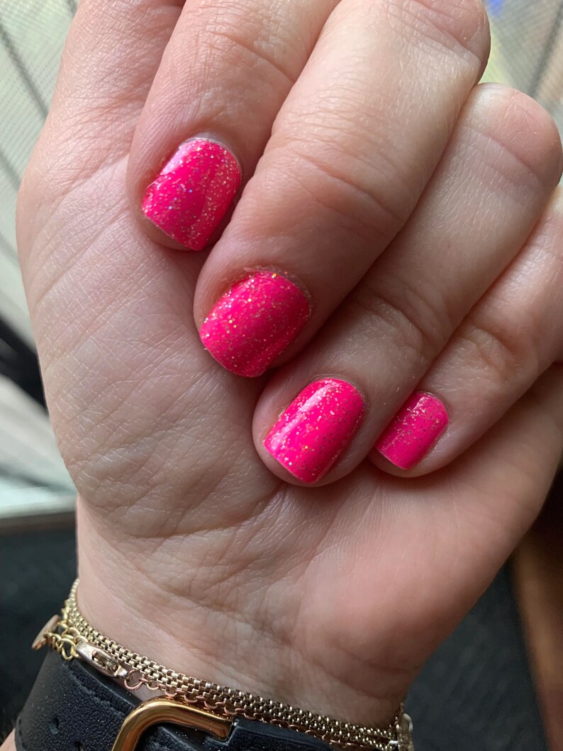 Shockwave Neon Pink Retired Color Street Nail Strip Set Etsy