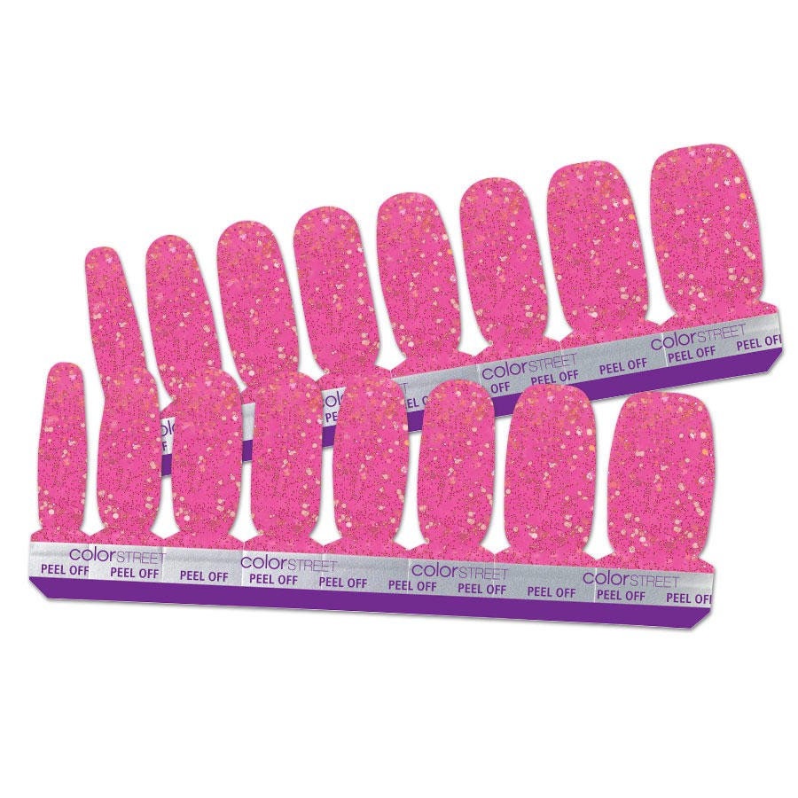 LA Dreams Color Street Retired Nail Set Bright Pink With - Etsy