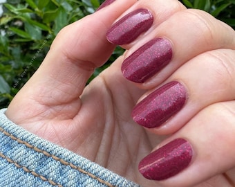 Cowgirl Boots (Juicy Red with sparkles) Color Street Nail Polish Strips