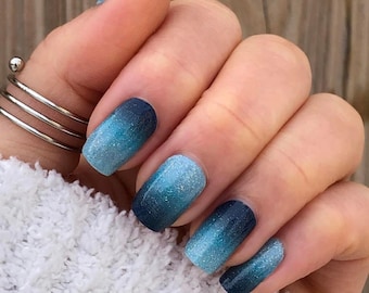 Festival of Lights - Ombre Blue Color Street Nail Polish Strips