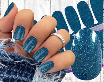 Eat Teal You Drop (teal shimmer) Color Street Nail Polish Strips