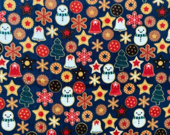 Vintage Christmas Cookies - Braided 2-Panel Fleece Blanket