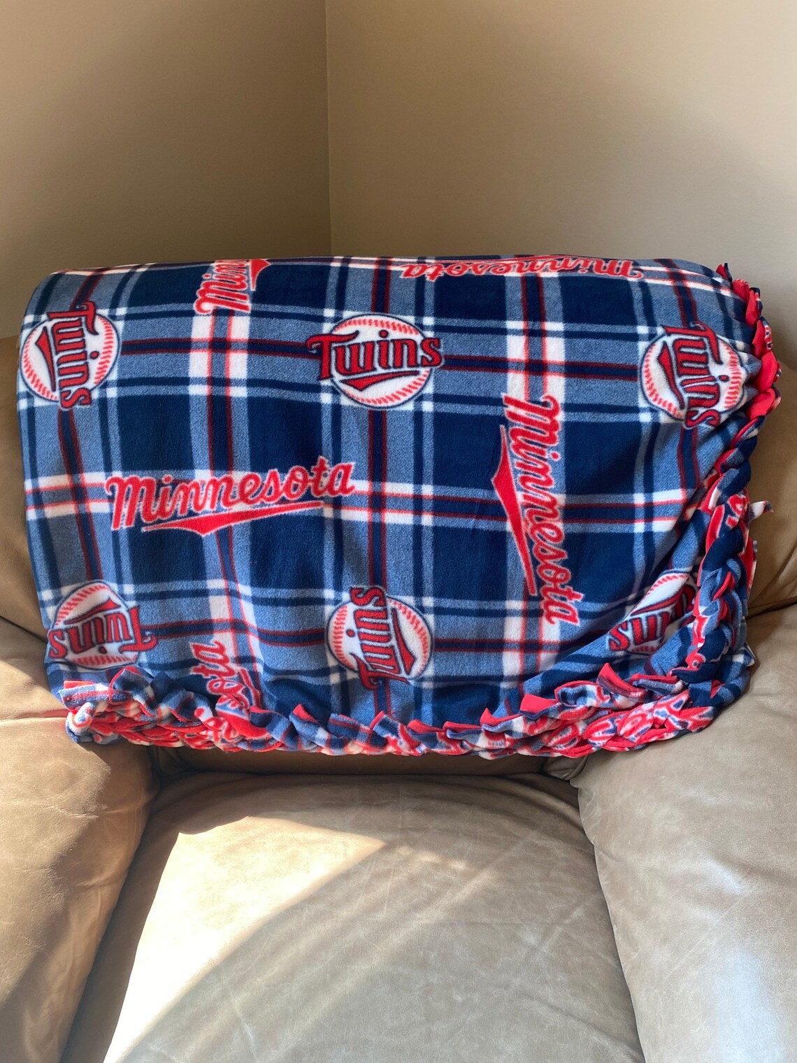 Minnesota Twins Large Fleece Blanket Etsy