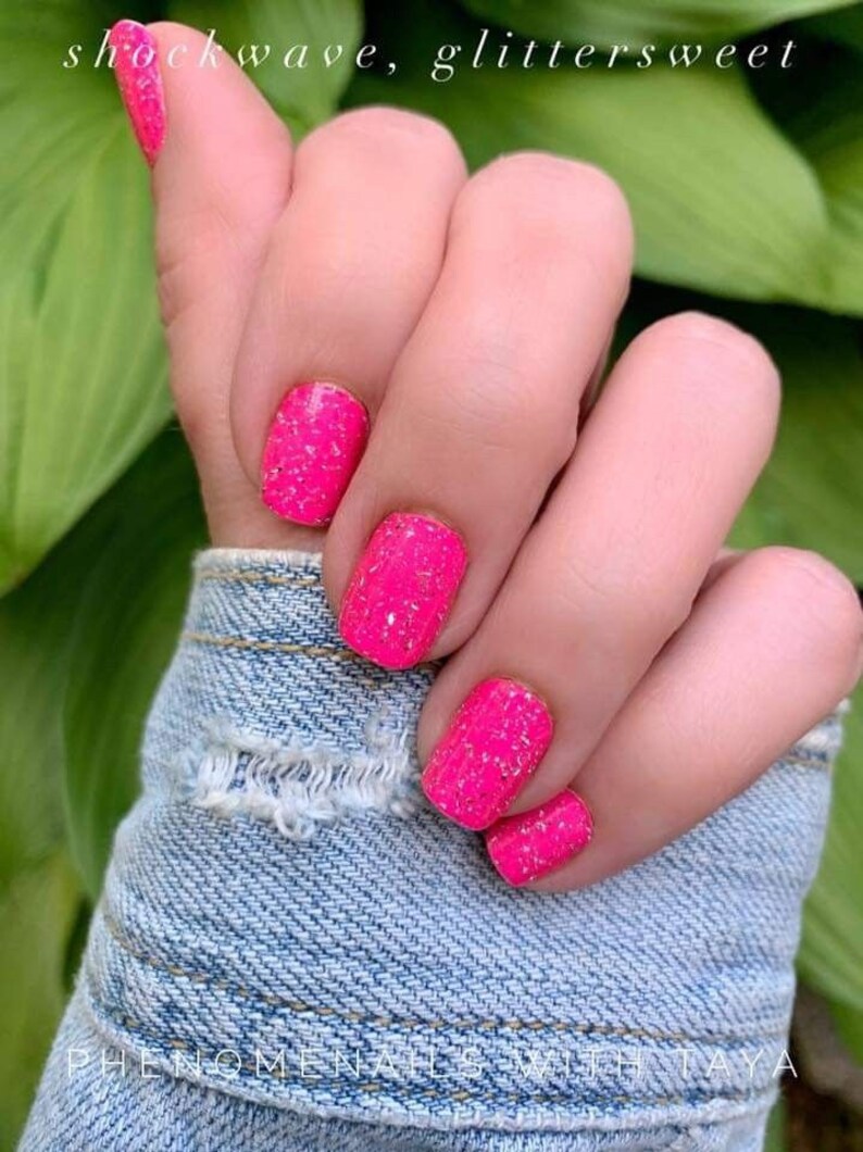 Shockwave Neon Pink Retired Color Street Nail Strip Set Etsy