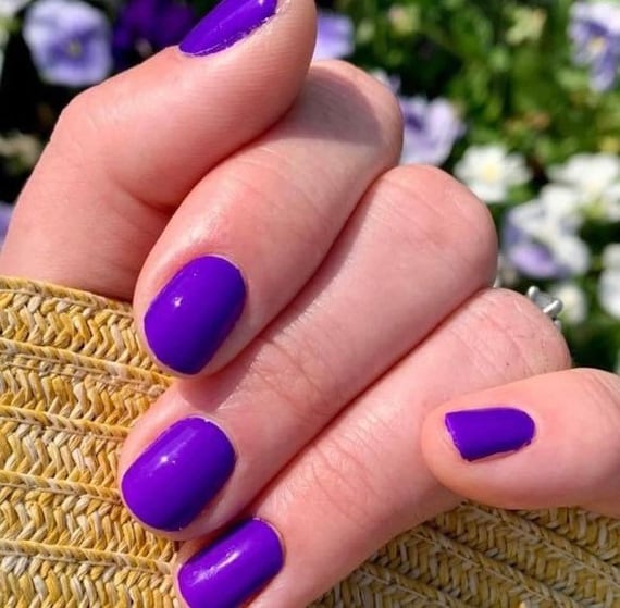 Supercharged Neon Purple Retired Color Street Nail Polish - Etsy Israel Supercharged Neon Purple Retired Color Street Nail Polish - Etsy Israel