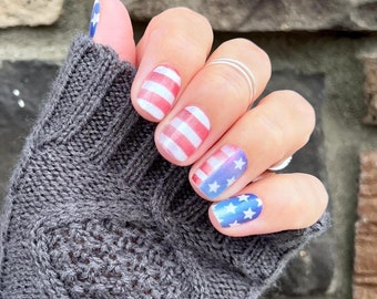 CLEARANCE!! Glitz and Glory, Flagtime Gal and American Dream Patriotic Color Street Nail Polish Strips