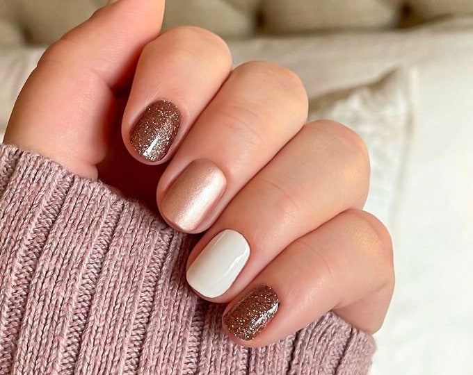 Bronze Age copper Brown Color Street Nail Strips Etsy