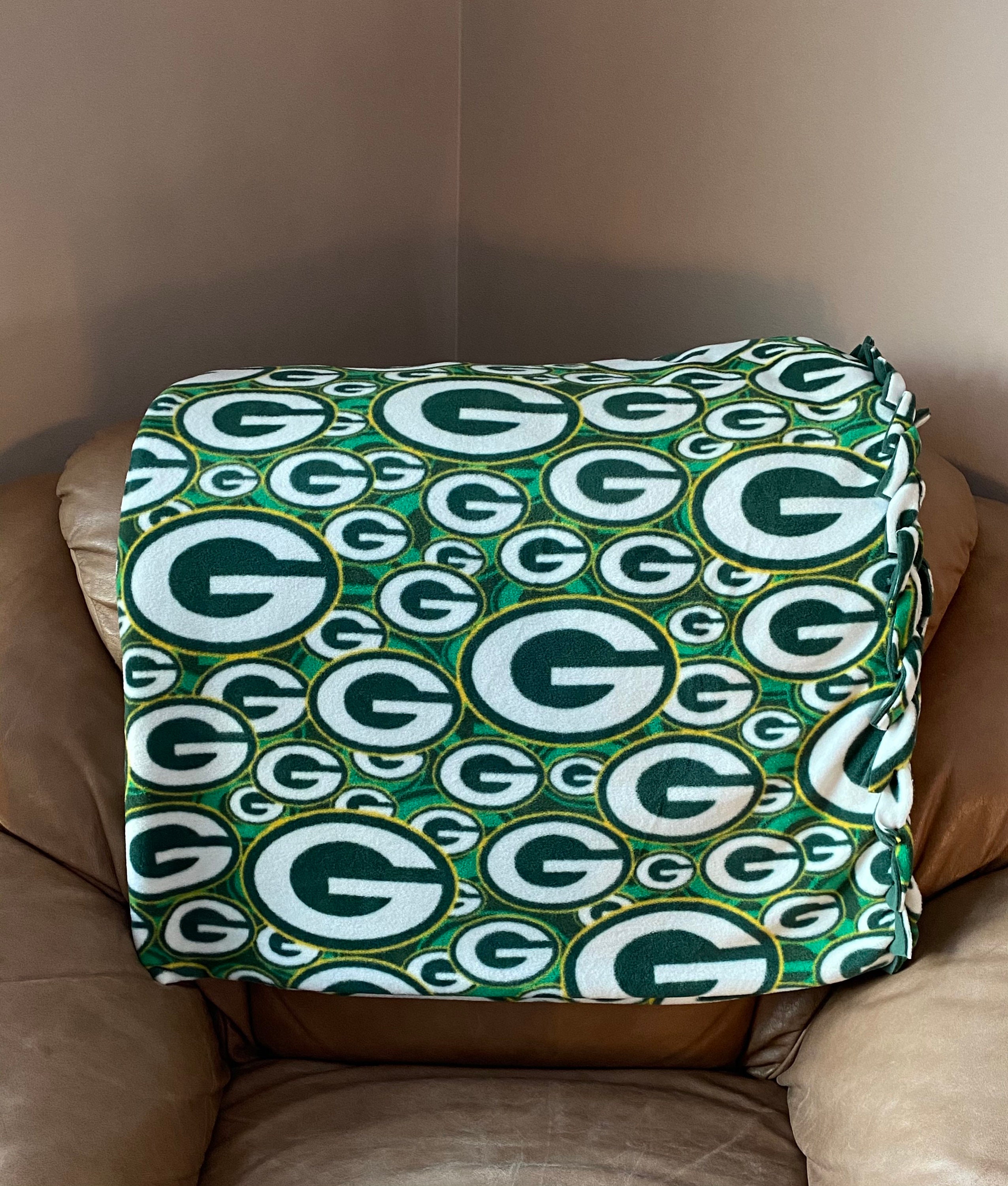 Wisconsin Green Bay Packers Premium Fleece Blanket Etsy