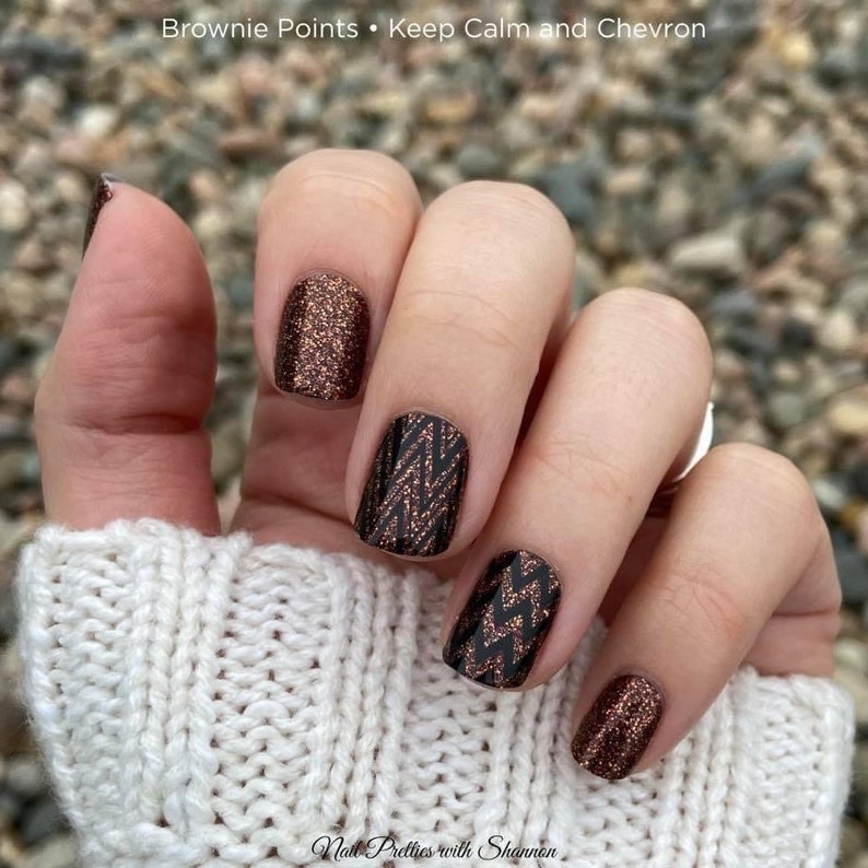 Brownie Points Color Street Autumn Brown Nail Set Etsy