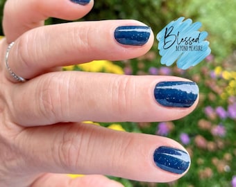 Limited Release Power Suit (navy blue with mini sparkles) Color Street