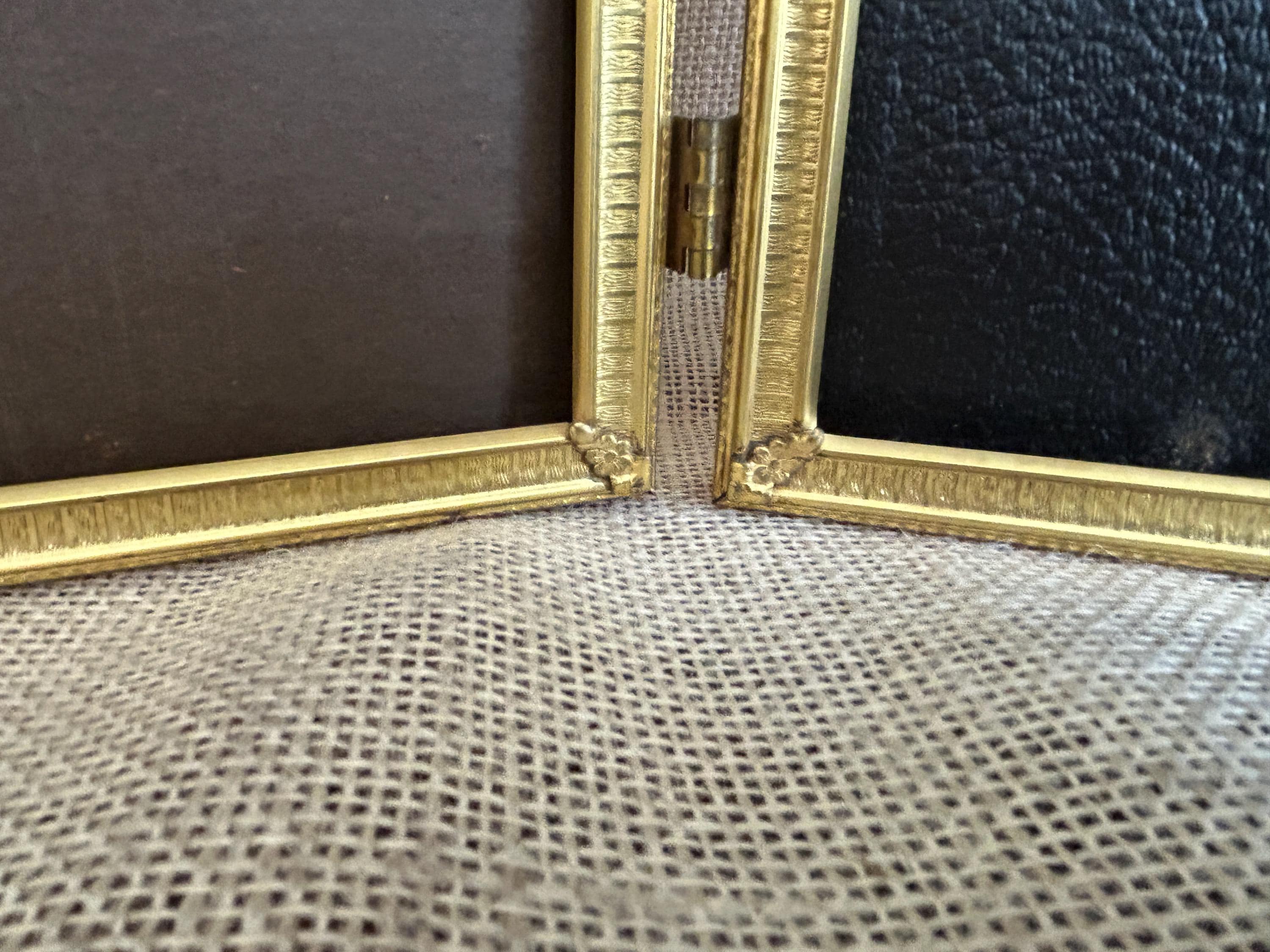 Vintage 8x10 Art Deco Gold Metal Double Picture Frame - Etsy