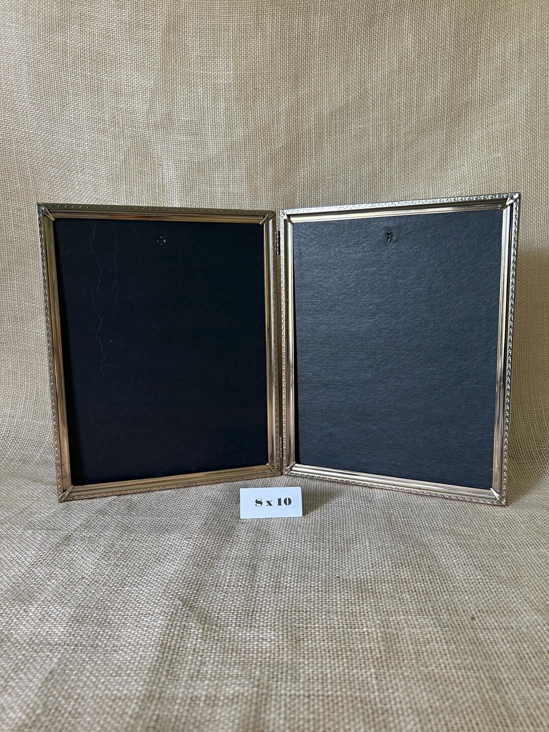 Vintage Double 8x10 Gold Metal Picture Frame - Etsy