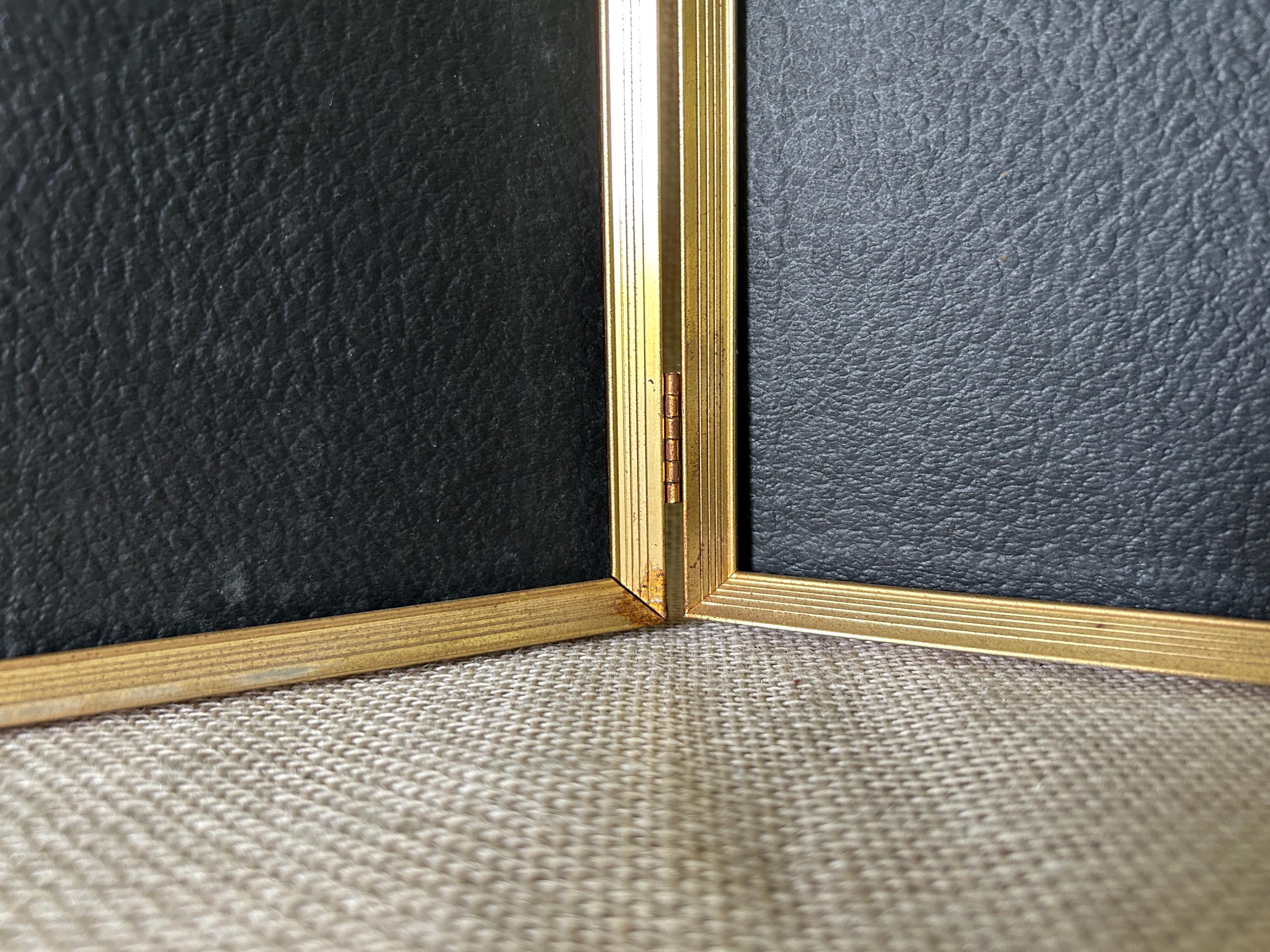 Vintage Art Deco 8x10 Gold Metal Double Picture Frame - Etsy
