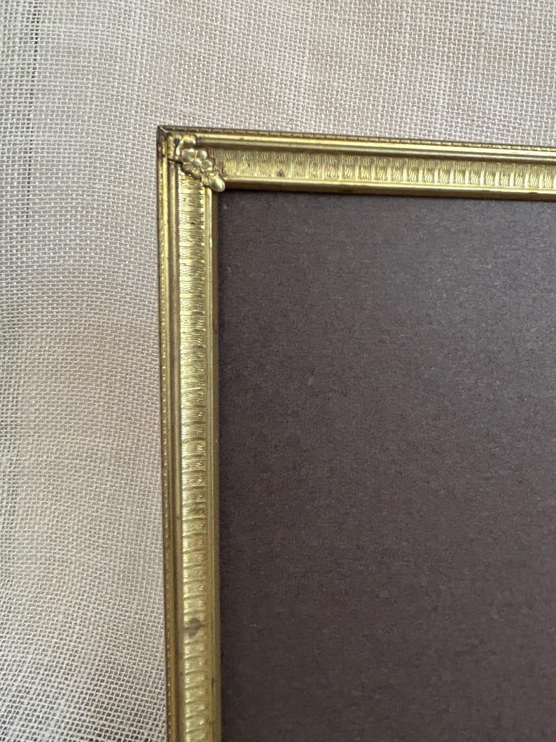 Vintage 8x10 Art Deco Gold Metal Double Picture Frame - Etsy