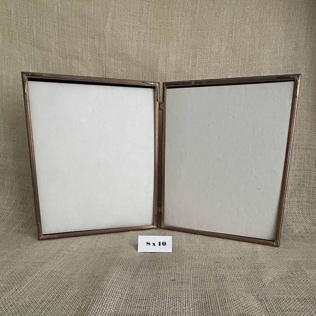 Vintage 8x10 Double Gold Metal Picture Frame - Etsy