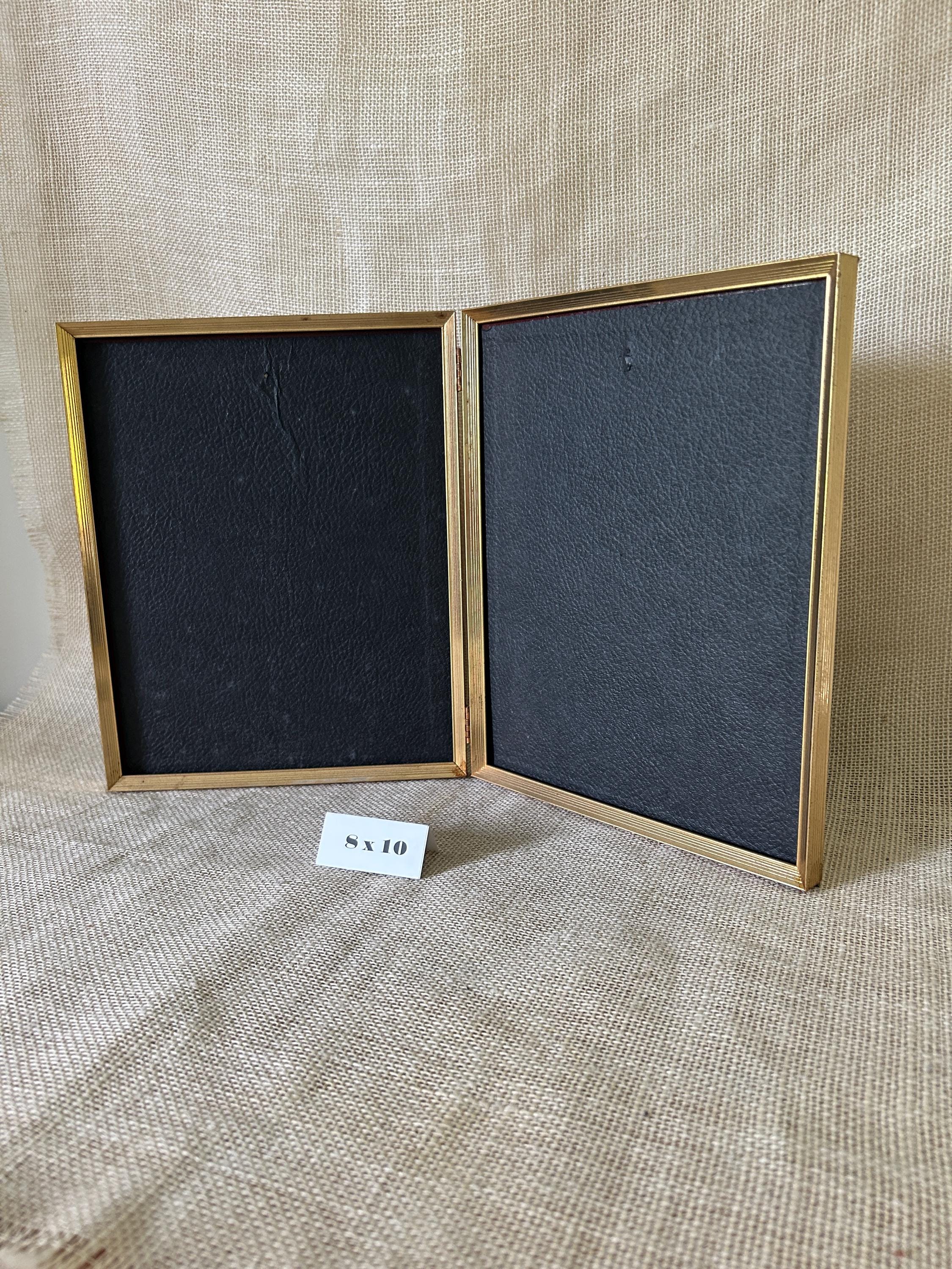Vintage Art Deco 8x10 Gold Metal Double Picture Frame - Etsy