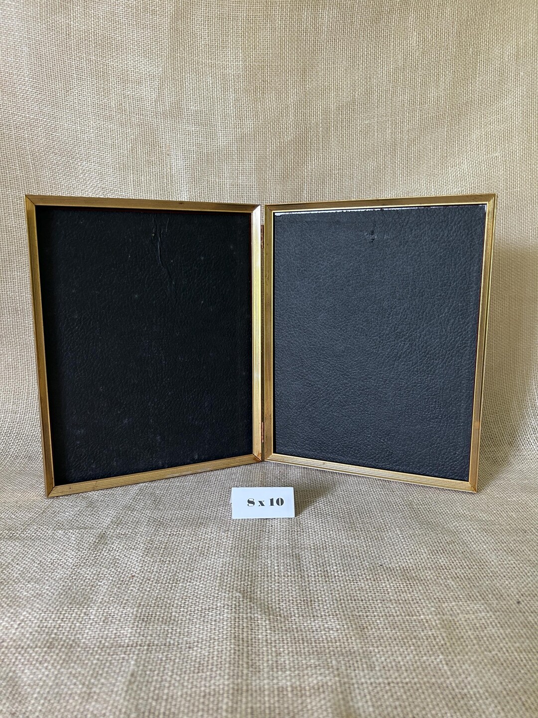 Vintage Art Deco 8x10 Gold Metal Double Picture Frame - Etsy