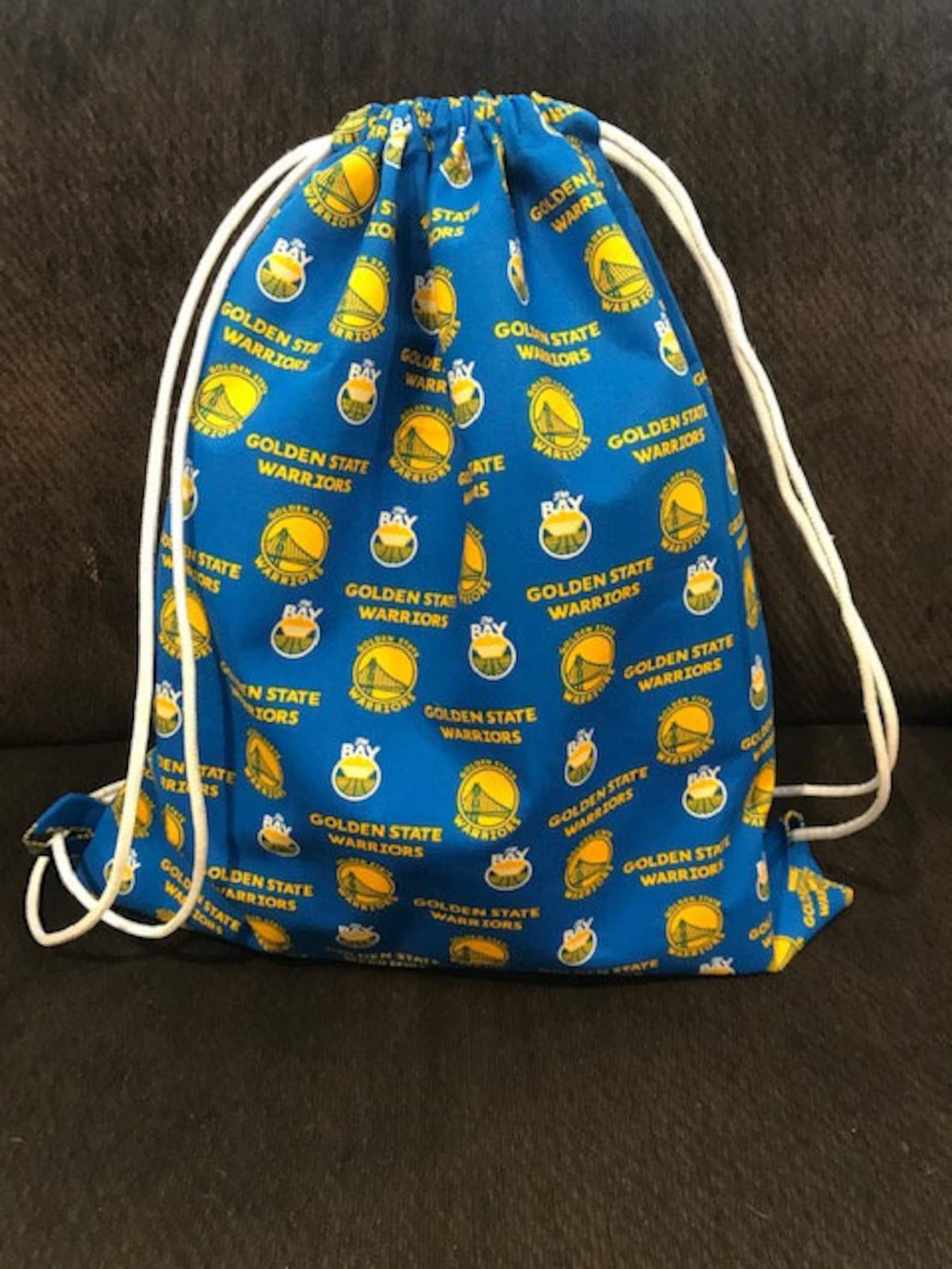 Golden State Warriors Drawstring Bag Etsy