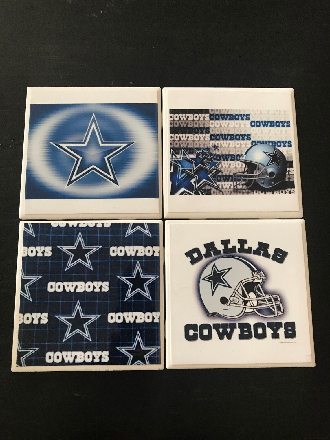 Dallas Cowboys football coasters Etsy