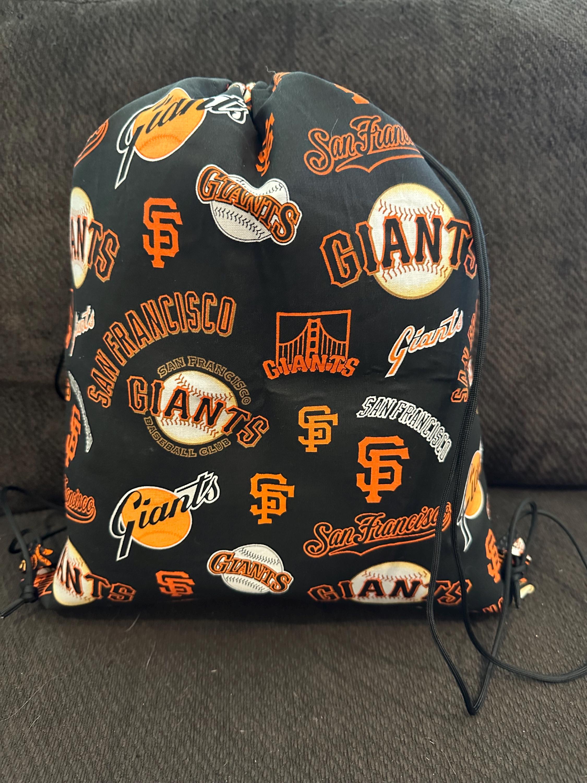 San Francisco Giants Boho Woven Backpack Drawstring Festival Bag Tribal Woven Backpack Boho Aztec Hippie Southwestern Baja  main image 3