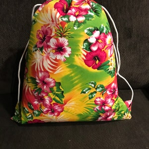Hawaiian Drawstring Backpack - Etsy display picture 3