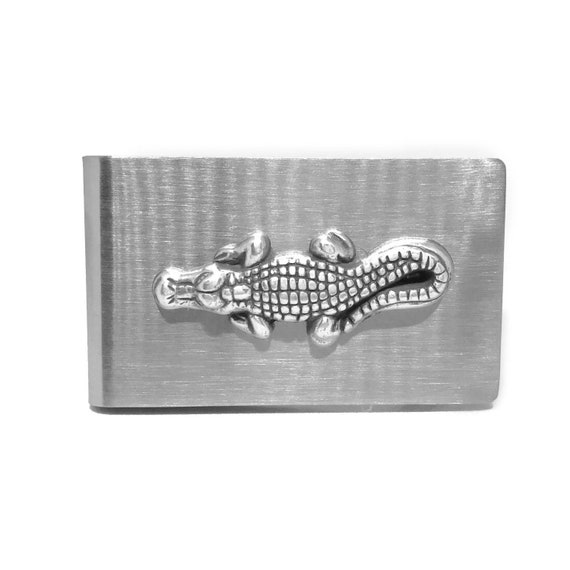 Stainless Steel Iguana Money Clip Credit Card Holder