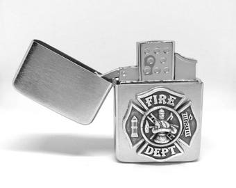 Fireman’s Cross Pocket Lighter – Metallic