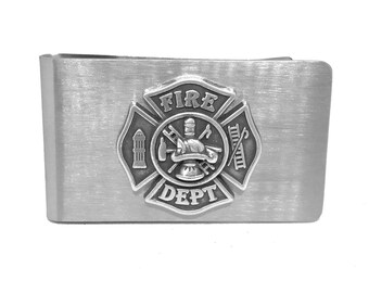 Fireman’s Cross Money Clip – Metallic