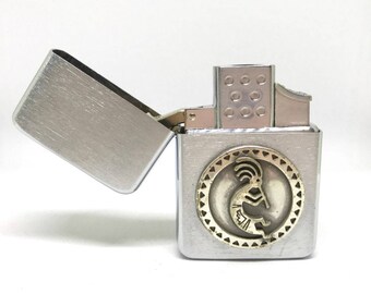 Kokopelli Pocket Lighter – Metallic