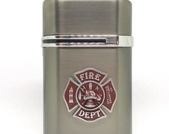 Fireman’s Cross Desktop Lighter – Red