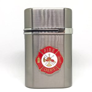 Firemans Cross Desktop Lighter Red Enamel image 1