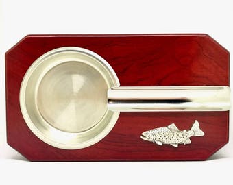 Trout Fishing Cigar Ashtray