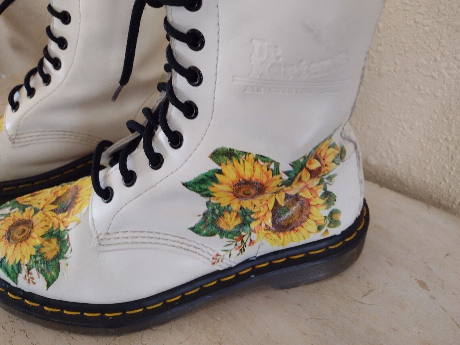 flower doc martens