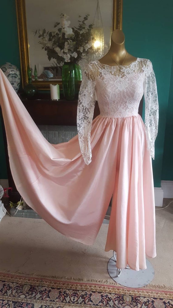 Outstanding 50s long dress converted to sublime h… - image 3