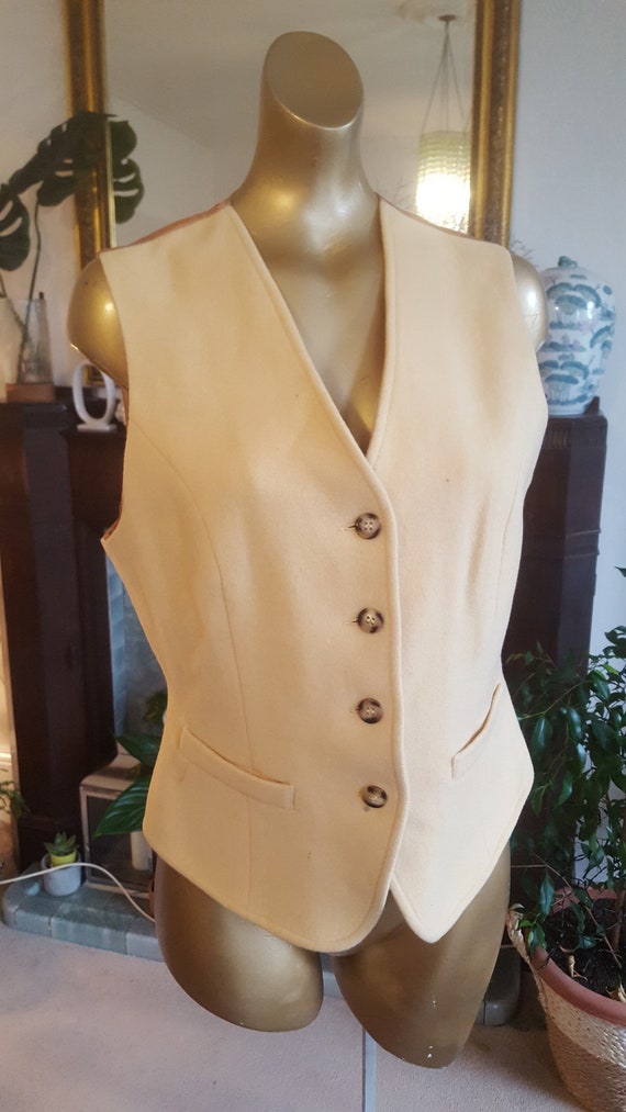 Lovely lemon wool and satin lined waistcoat from 1