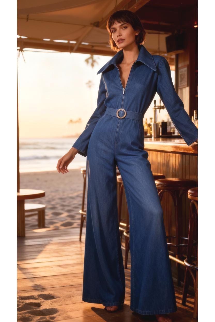 Ladies Jumpsuits Blue UK