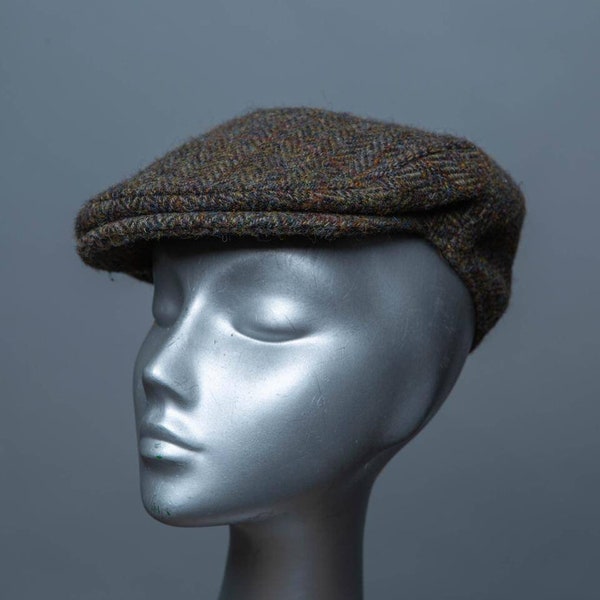 High end quality tweed cap from Harris Tweed