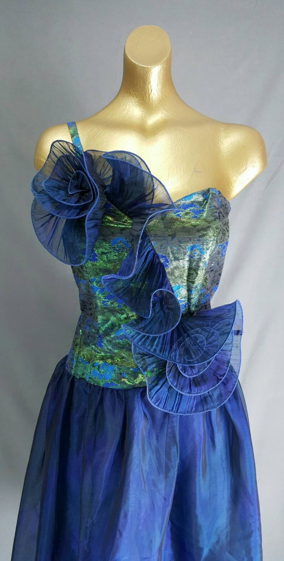 rosette organza lurex and chiffon disco dress Etsy