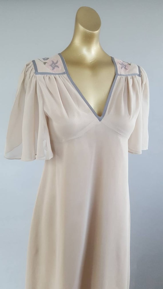 Stunning 70s designer collectible maxi dress from