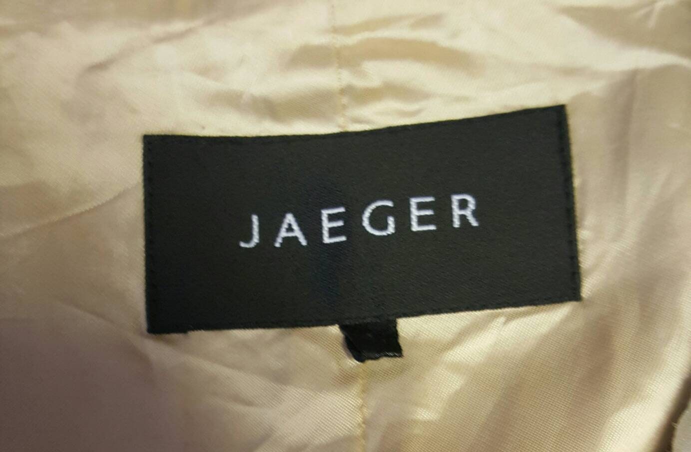 Jaeger 80s Cream Wool and Satin Trim Blazer | Etsy UK