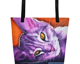Daisy Mae Cat Beach Bolsa de mano