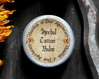 Herbal Tattoo Balm | Calendula Lavender Chamomile Gotu Kola
