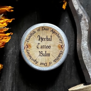 Balsamo per tatuaggi alle erbe / Calendula Lavanda Camomilla Gotu Kola